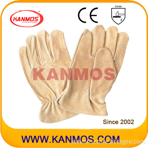 Yellow Pig Grain Leather Driver Work Gloves (22202)